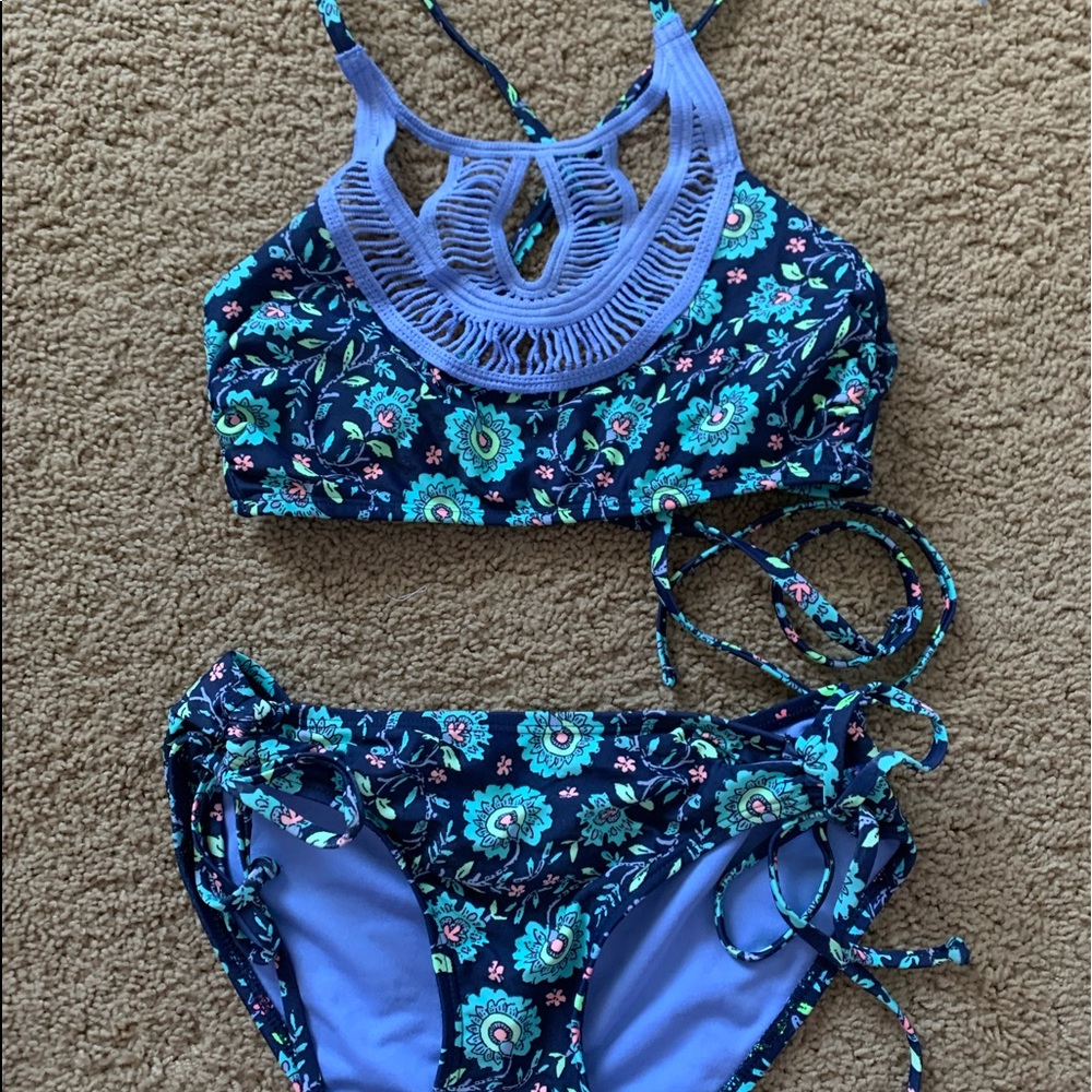 Flower pattern bikini